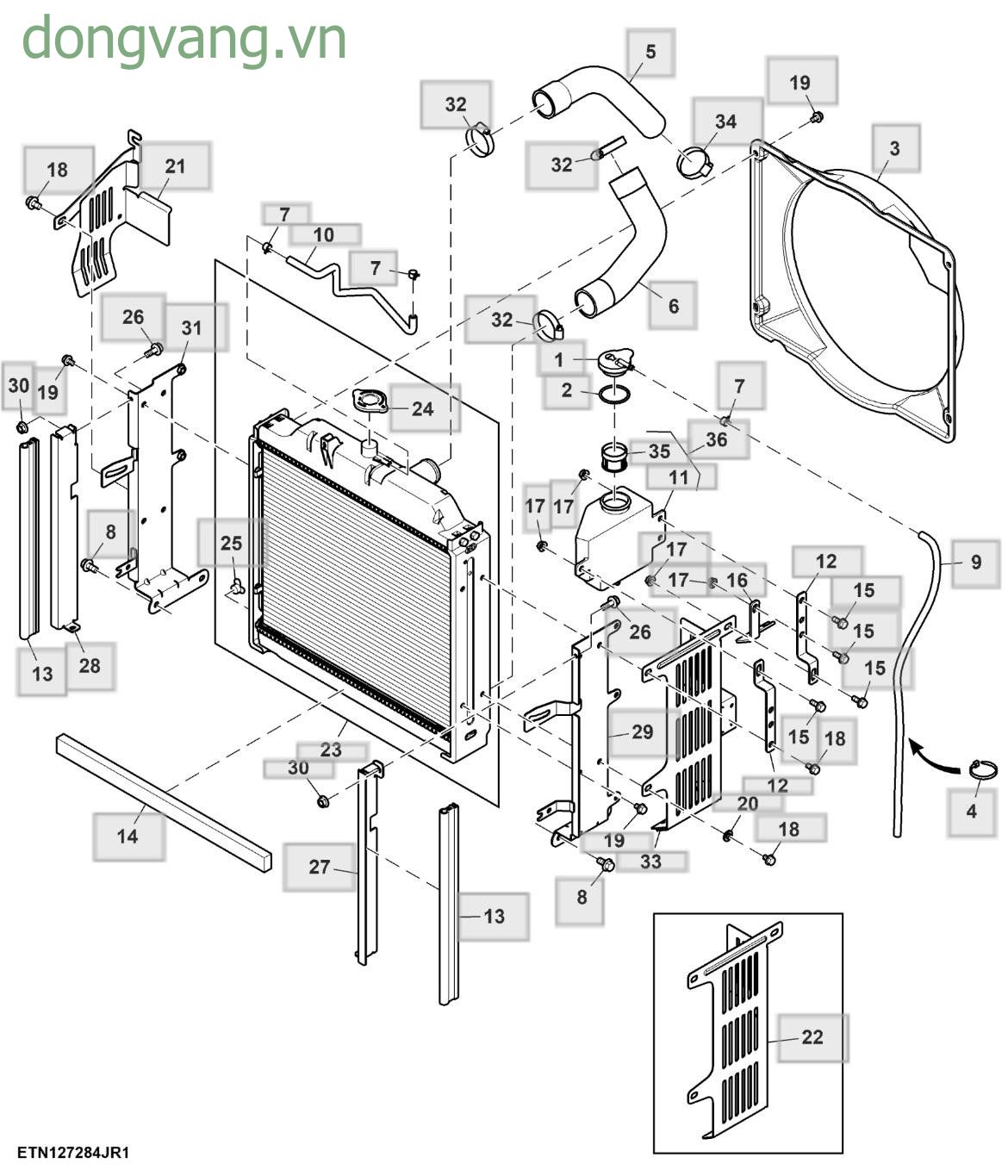 Radiator, 48 mm Core (018069 - ) - ST863369